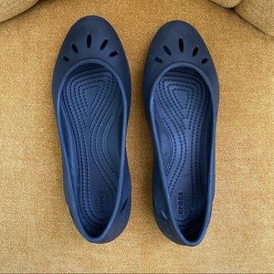 Crocs Ballet Flat Rubber Shoes Size 7W